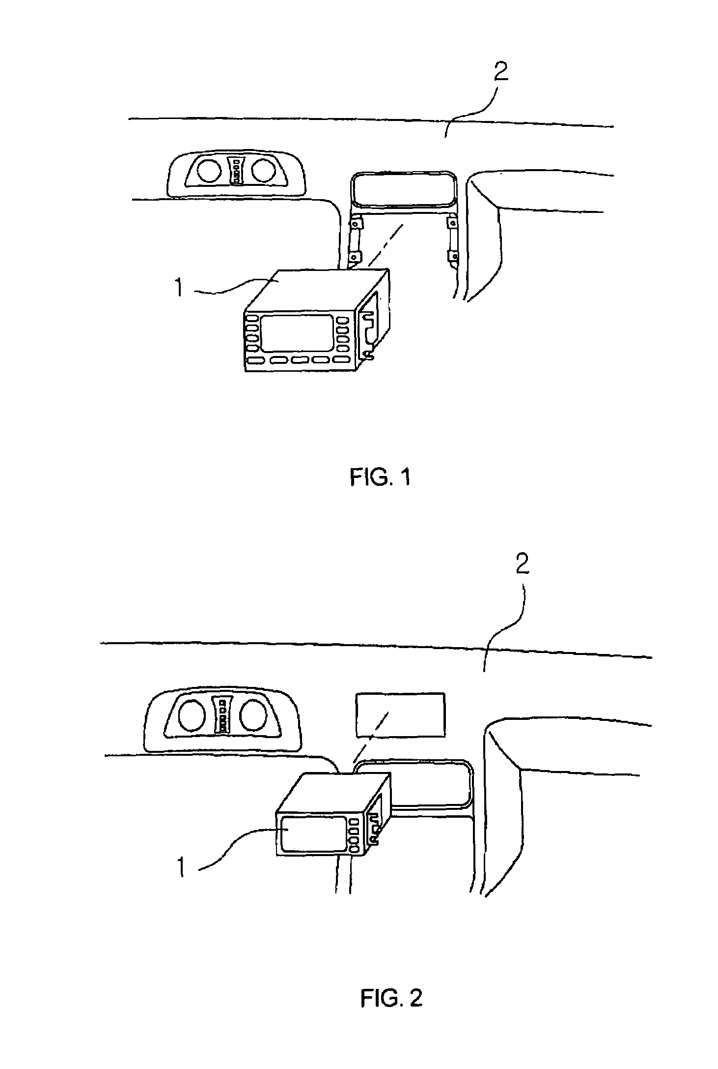 A/V monitor mounting structure for vehicle