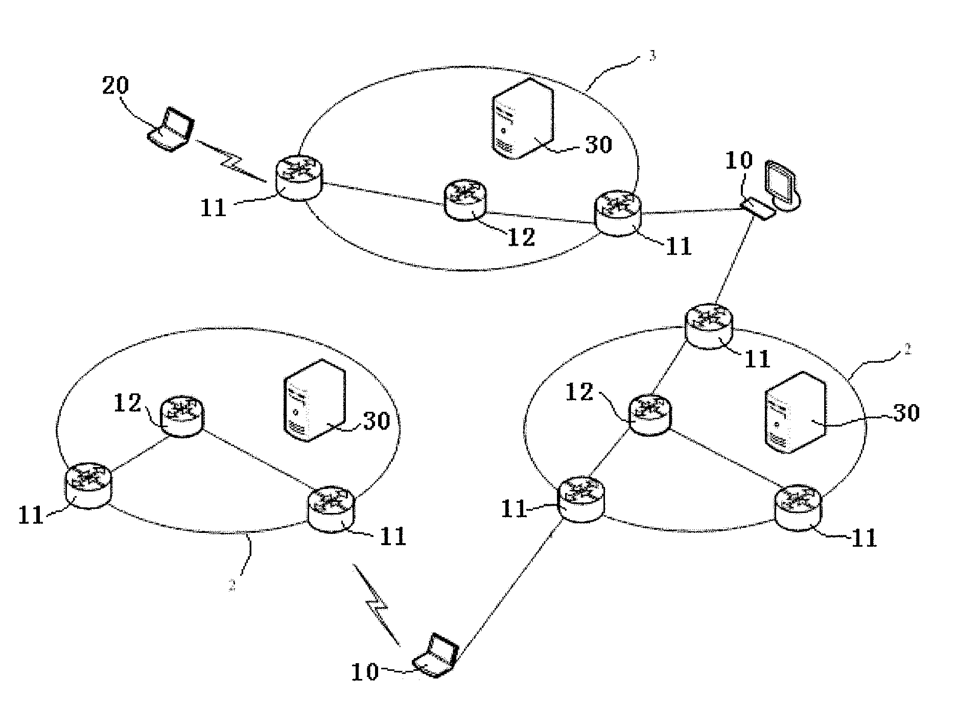 Method and system for realizing location management of multihomed terminals in universal network