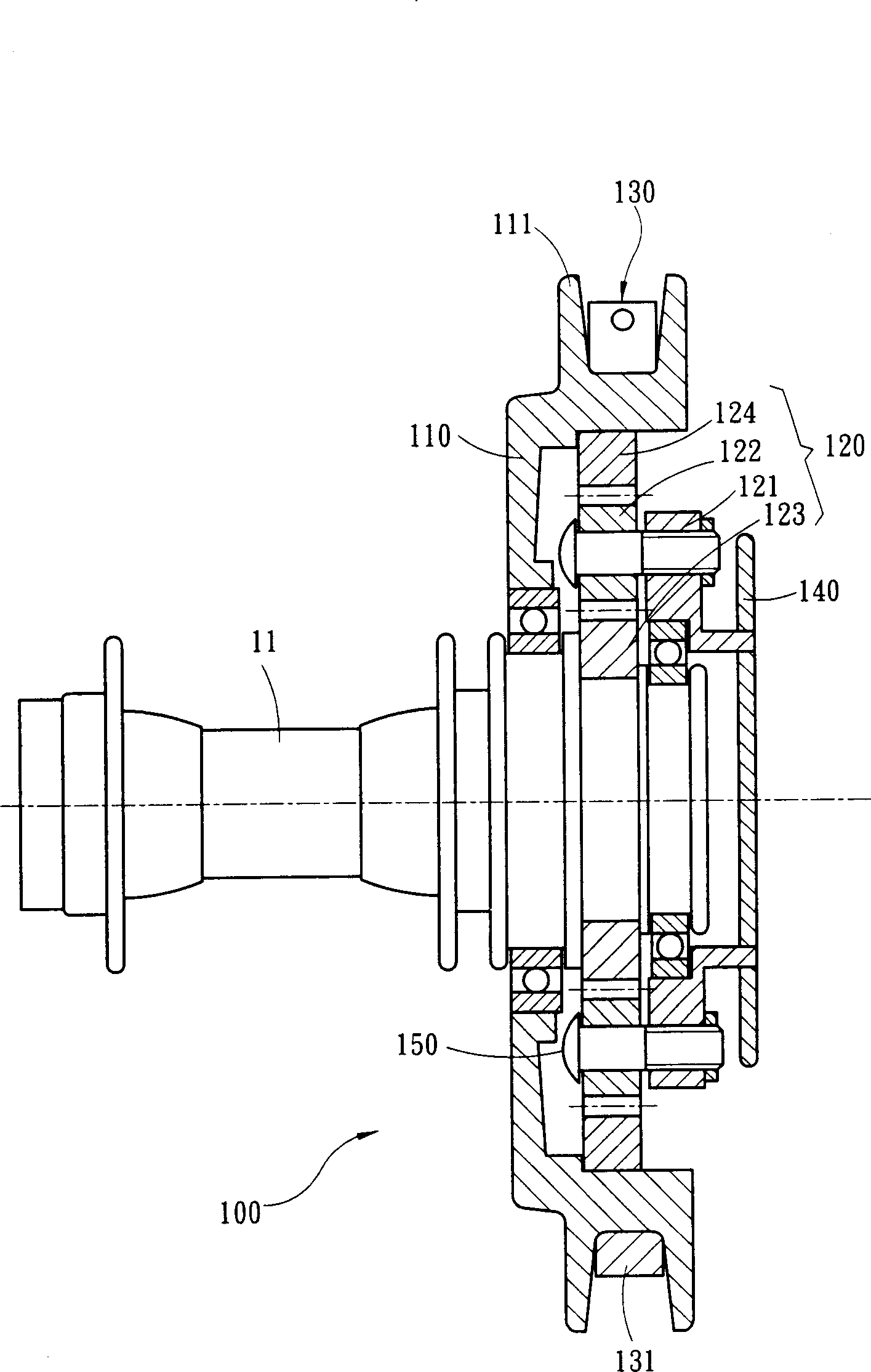 Automatic stepless transmission for bicycle