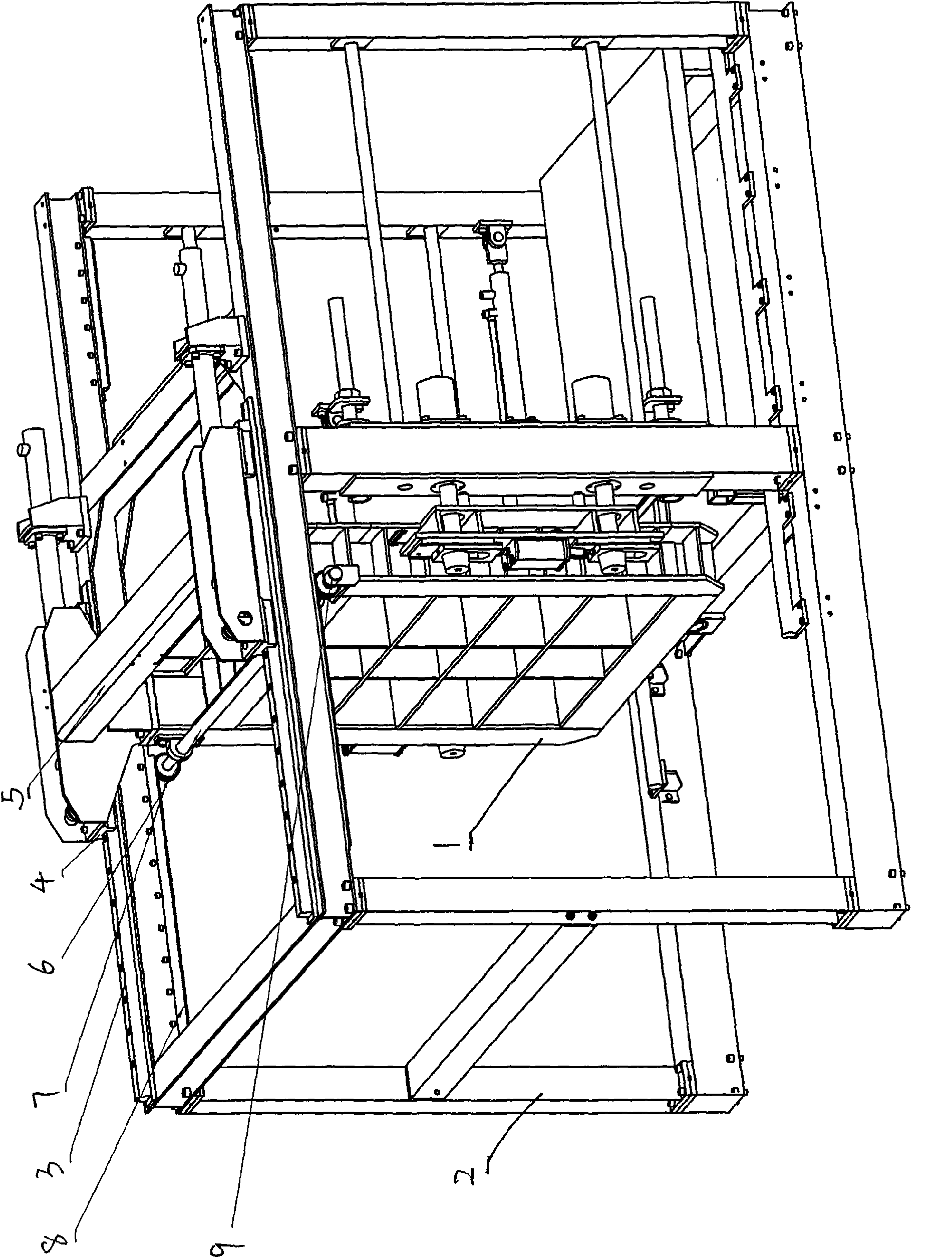 Full automatic foam plastic forming machine of two opposite-clamping type templates