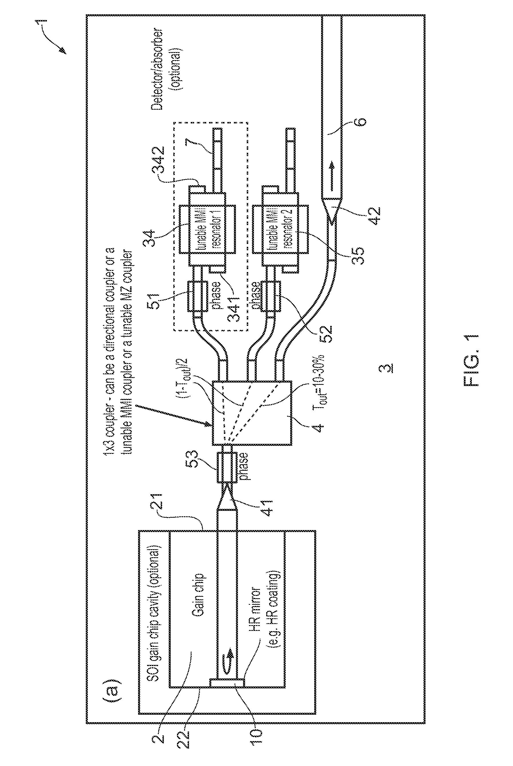 Tunable SOI laser