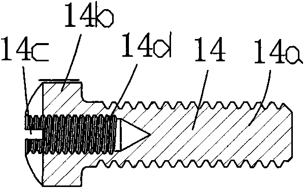 Full thread screw structure with mother hole at end