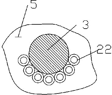 Nut protein extraction device with first-stage secondary teeth and air blowing stirring device