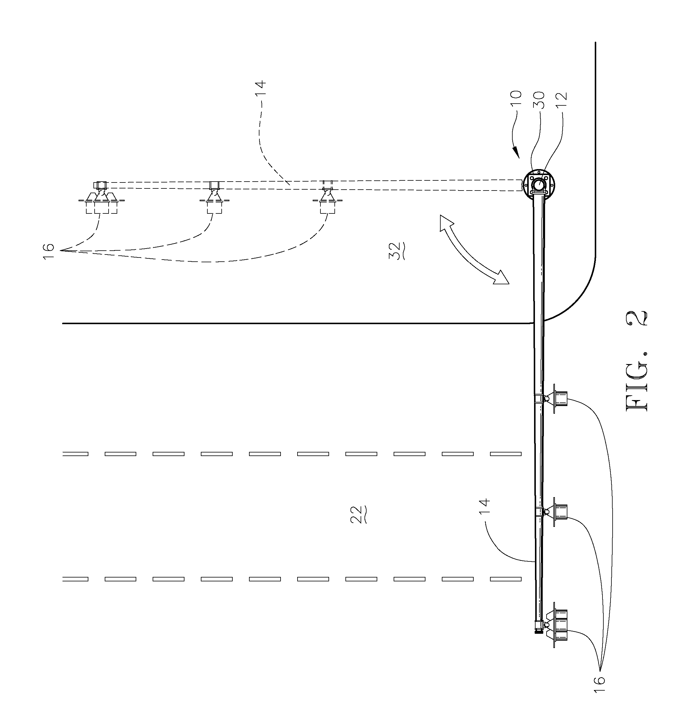 Pivot base assembly for traffic pole