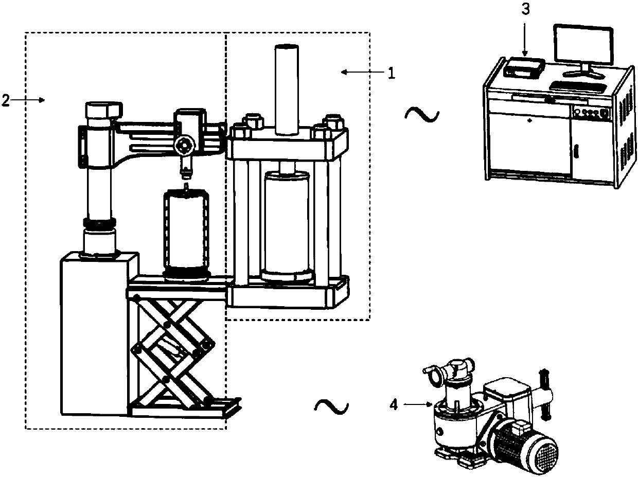 Three-dimensional slip-casting model test servo control system and testing method