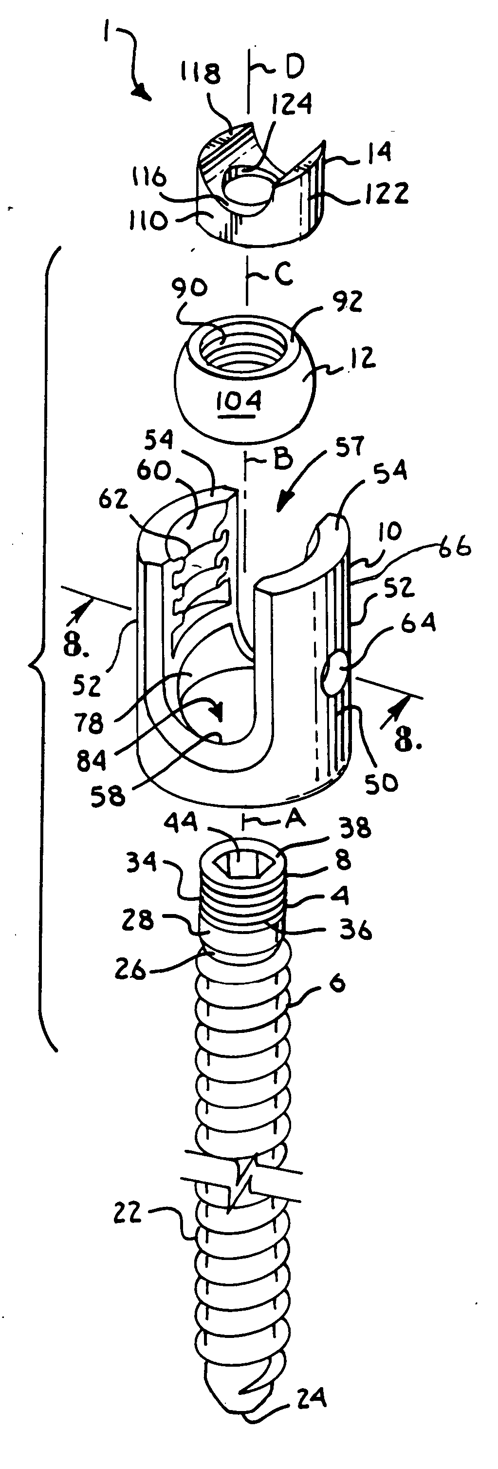 Polyaxial bone screw assembly