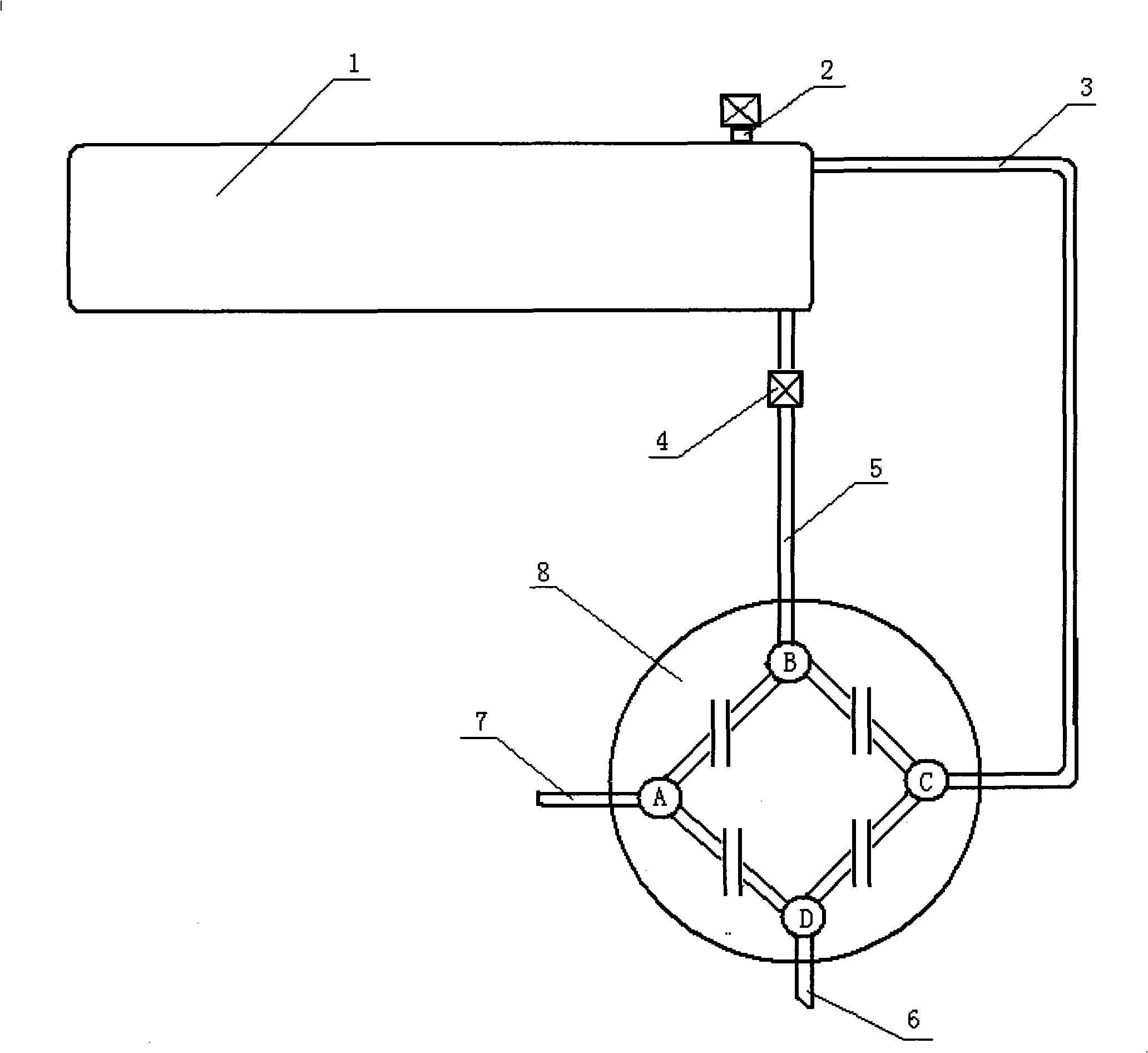 Bearing solar water heater pressure relief and emptying system