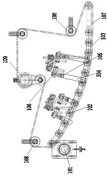 Folding mechanism and folding overturning device for pull-ups and adult pull-ups production line