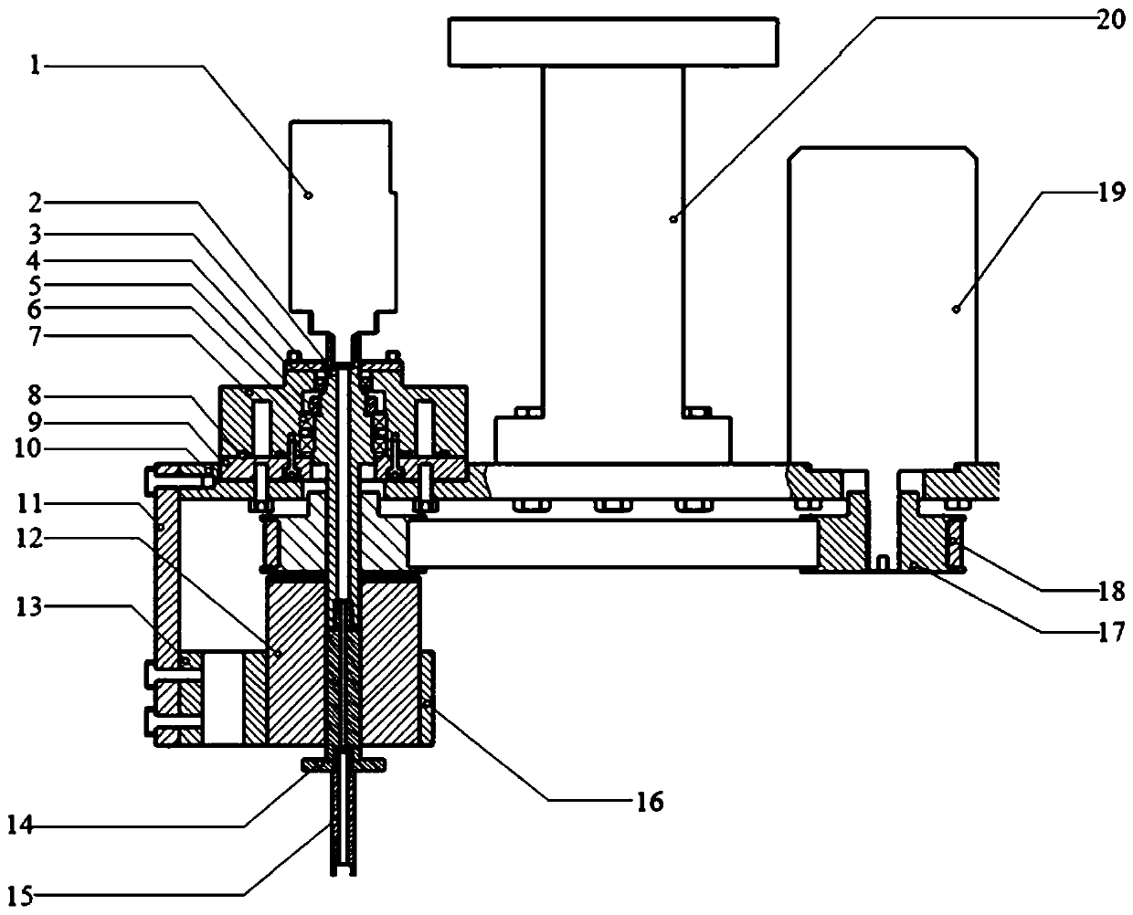 EDM device and EDM machine tool based on moving electric arc