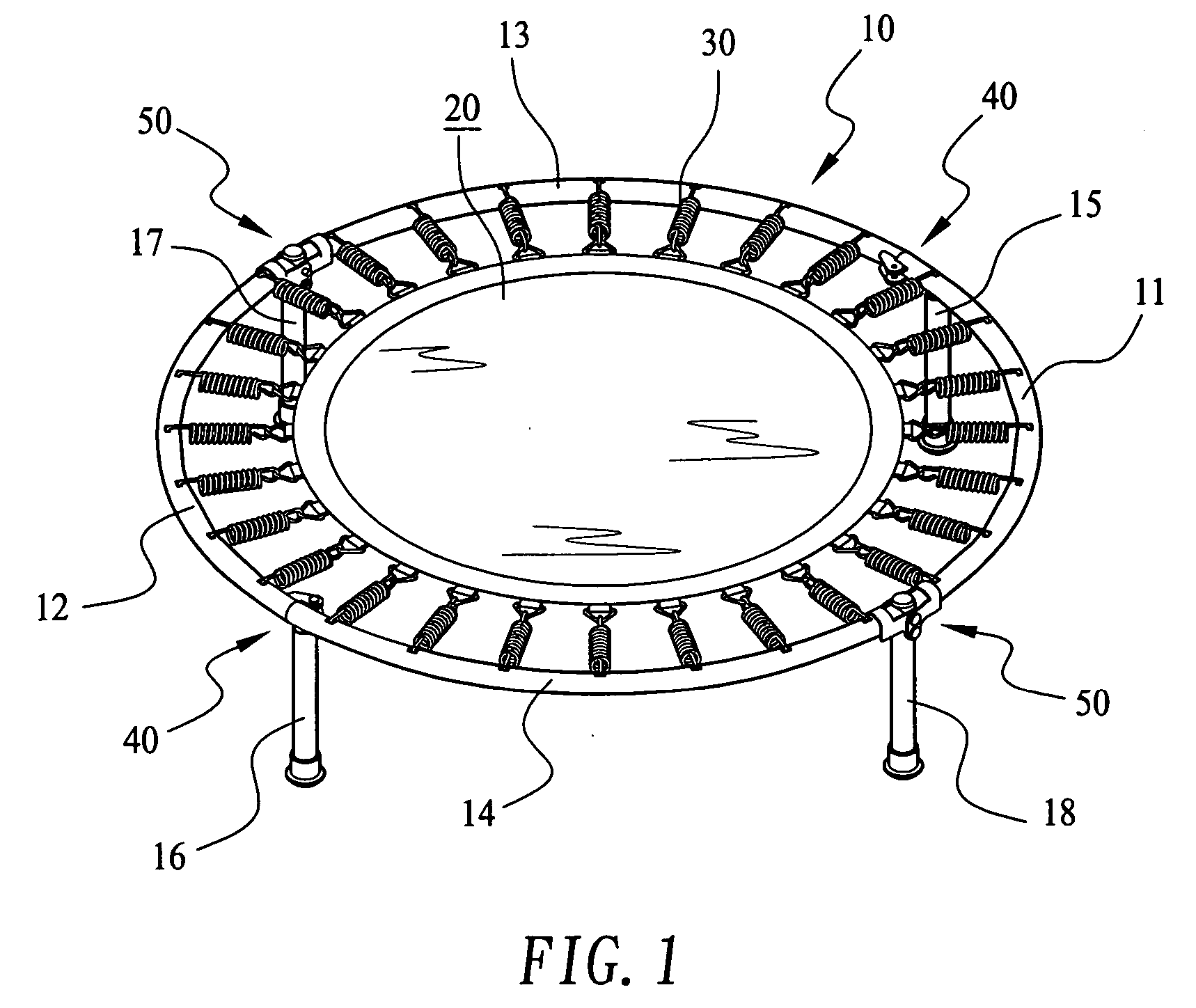 Foldable trampoline