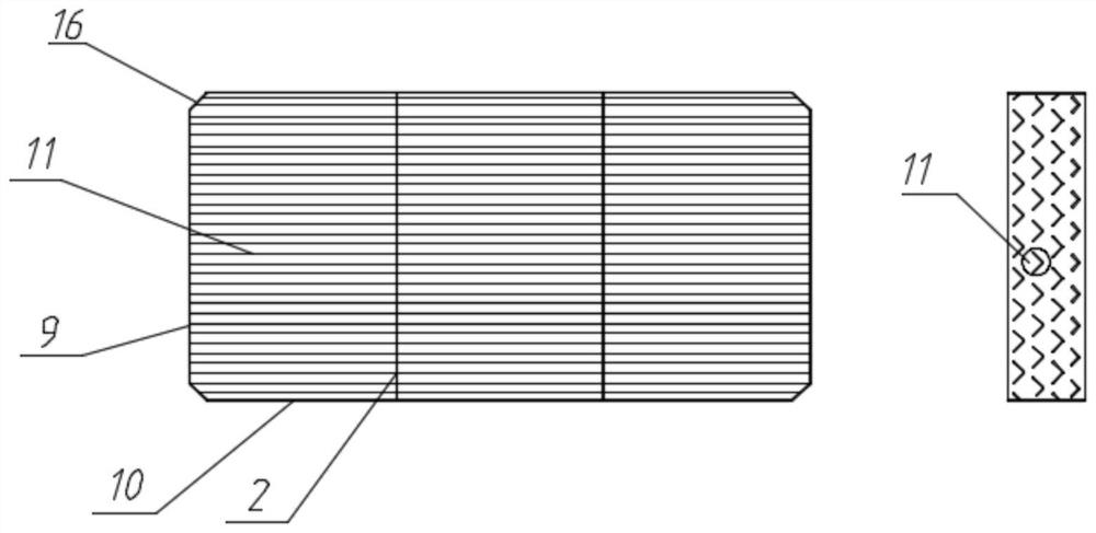 Structure and installation method of flow-through type profile tower plate