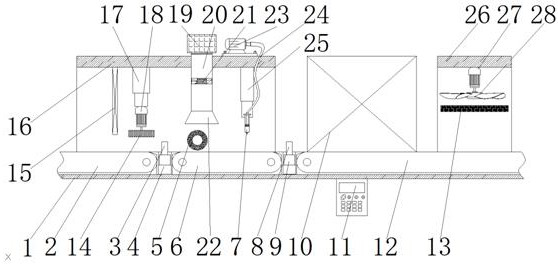 Automatic box gluing machine for paper box production