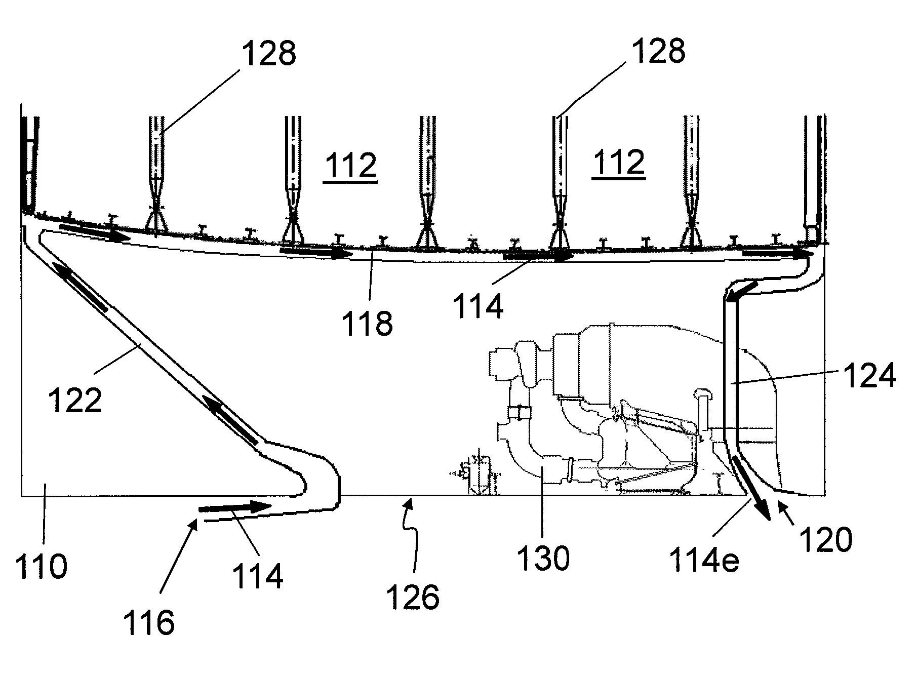 Method and apparatus for cooling fuel in an aircraft fuel tank