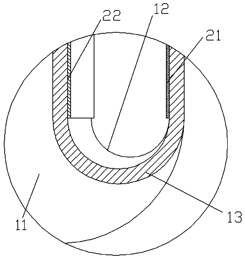 Ejector, chilled beam tail end and chilled beam system