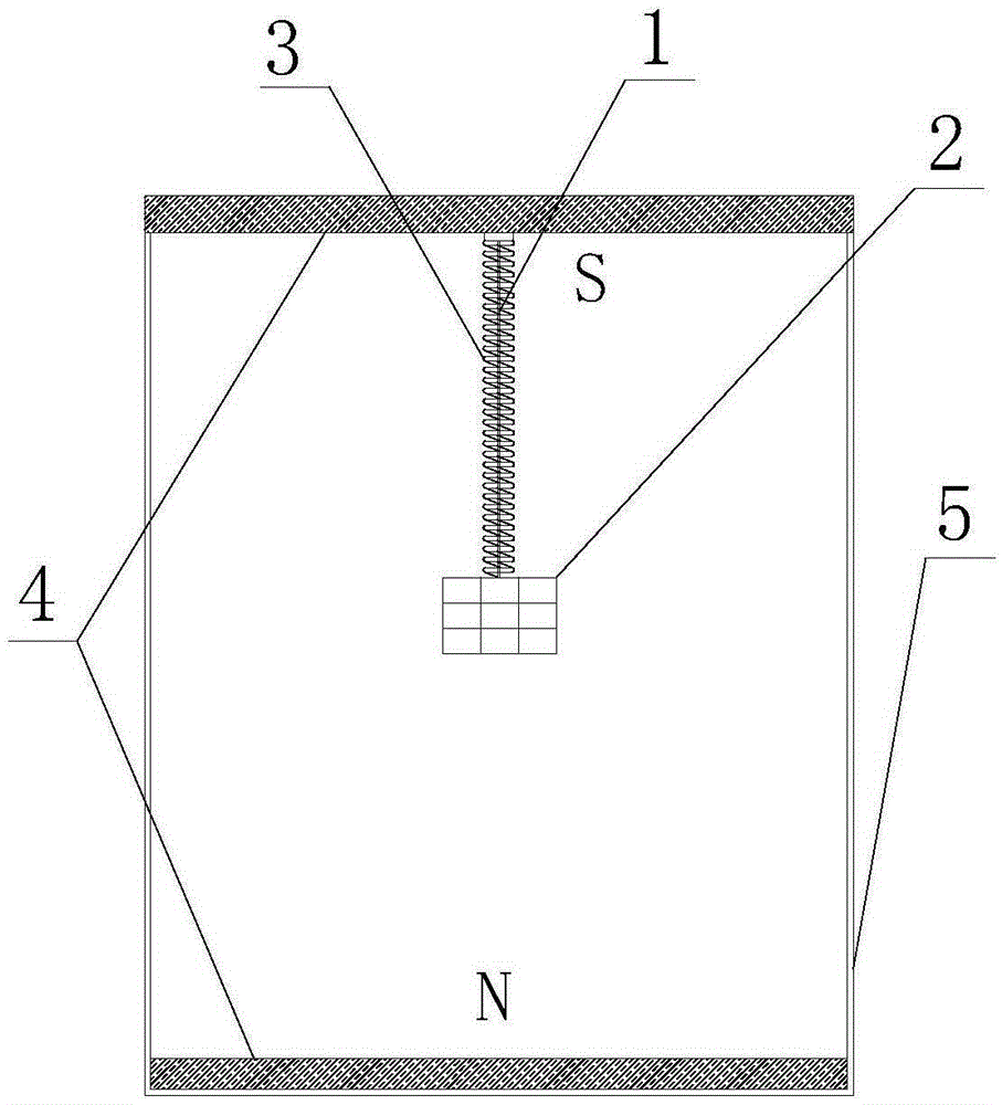 Nonlinear dynamic vibration absorption and electromagnetic energy dissipation device