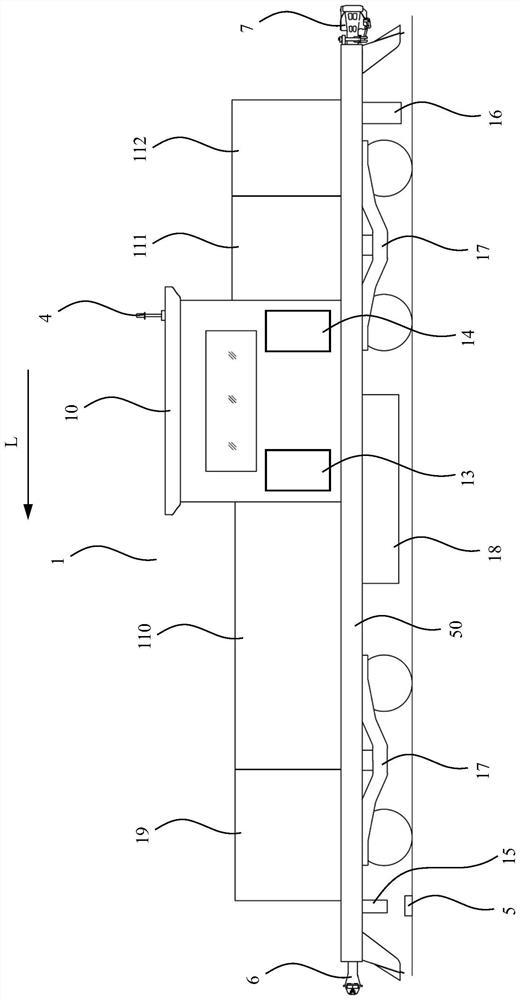 A rail vehicle line crash test method