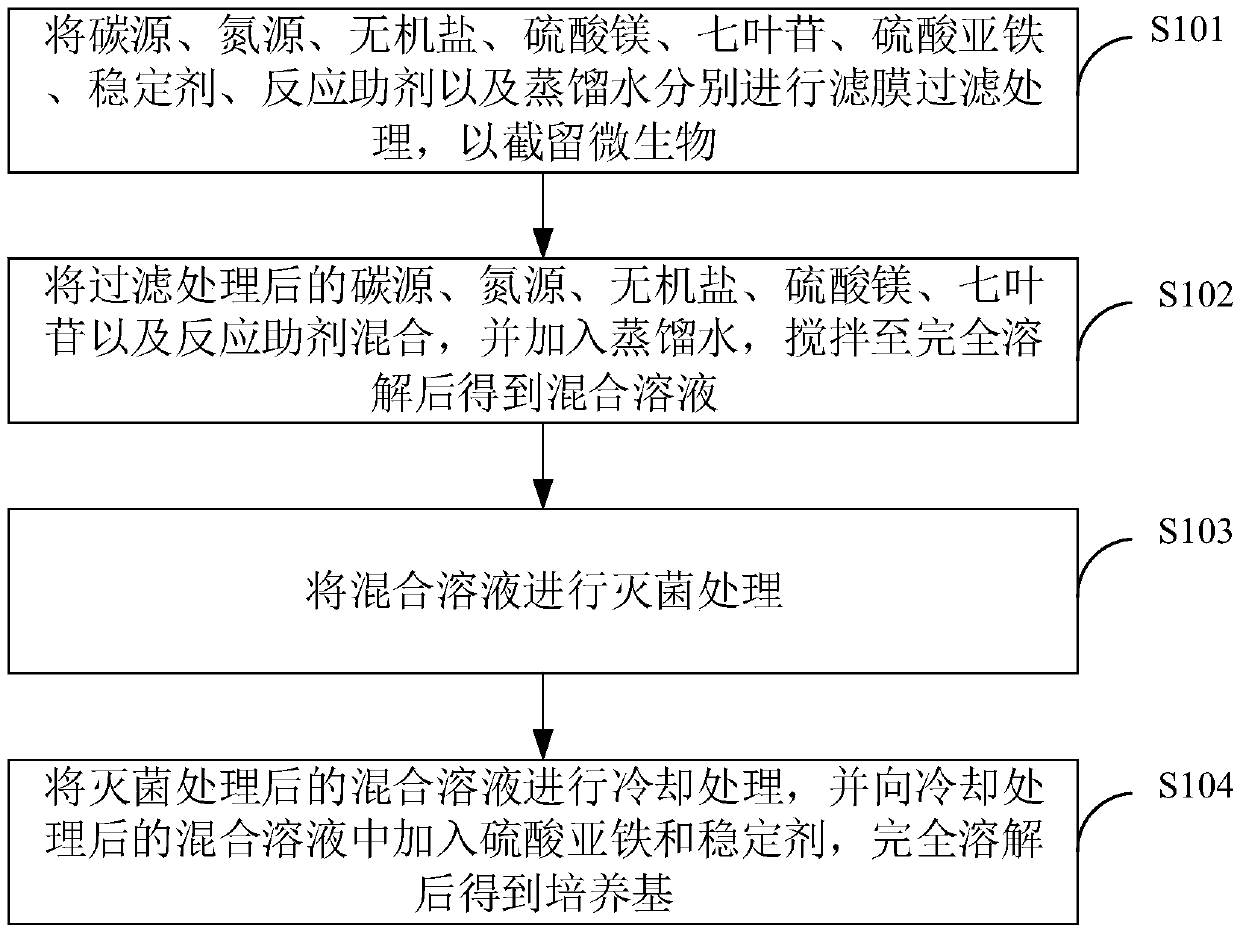 Aesculin utilization test medium, preparation method of medium, kit and sample analyzer