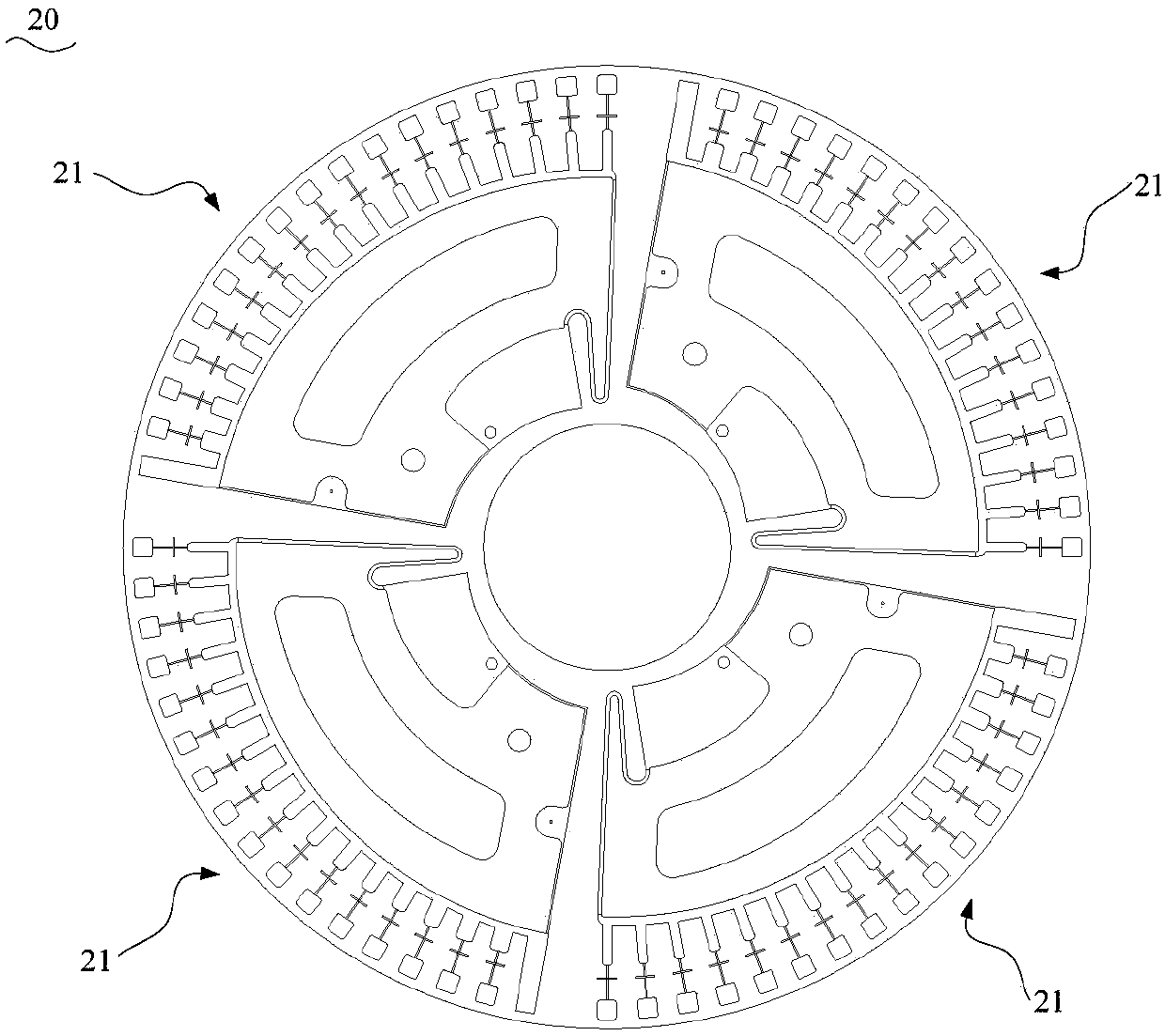 Micro-fluidic chip-based gene detection system and detection method thereof