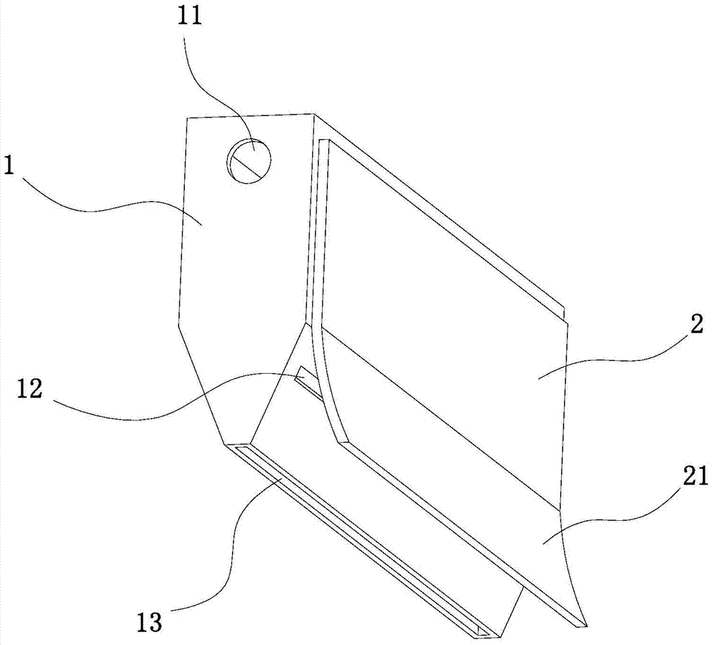 Air knife structure of glass air knife cleaning machine