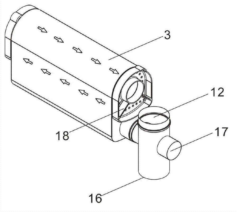 Forced finned straight pipe condensation heat-supply heat exchanger