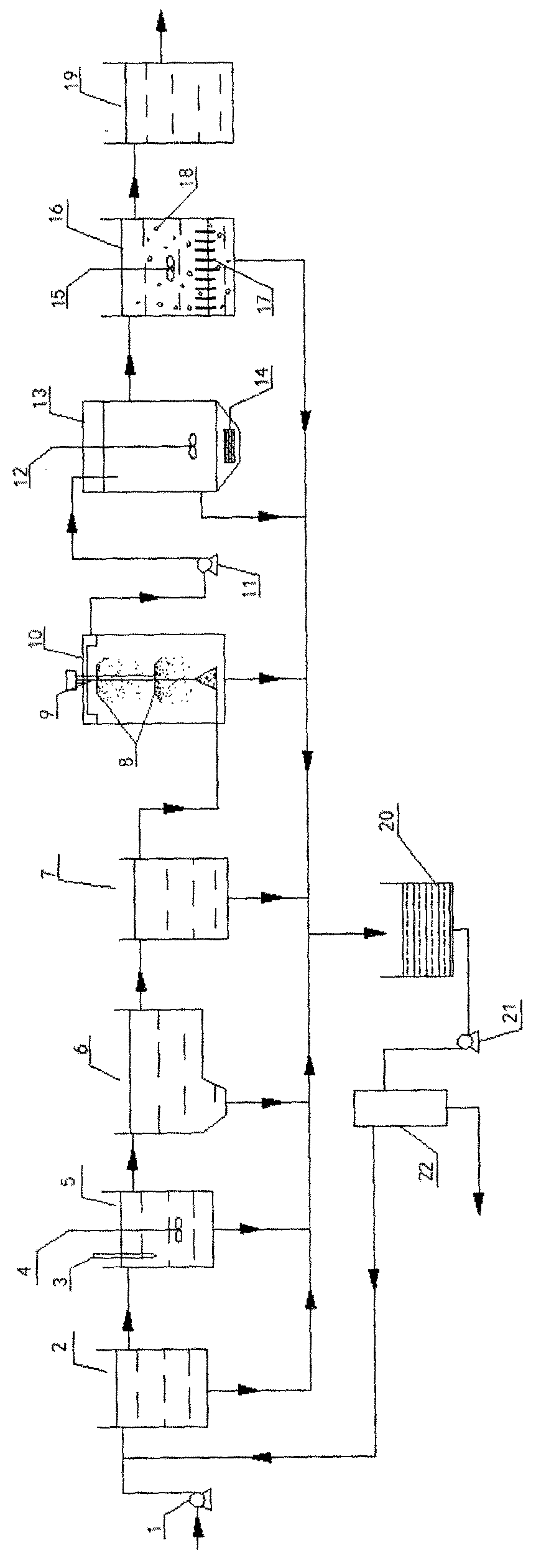 Water-based paint wastewater treatment device