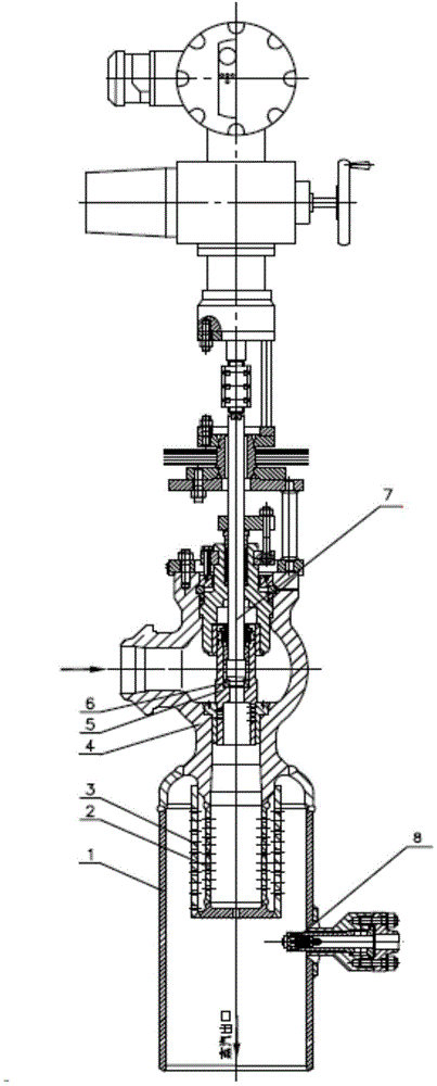 Temperature and pressure reducing valve