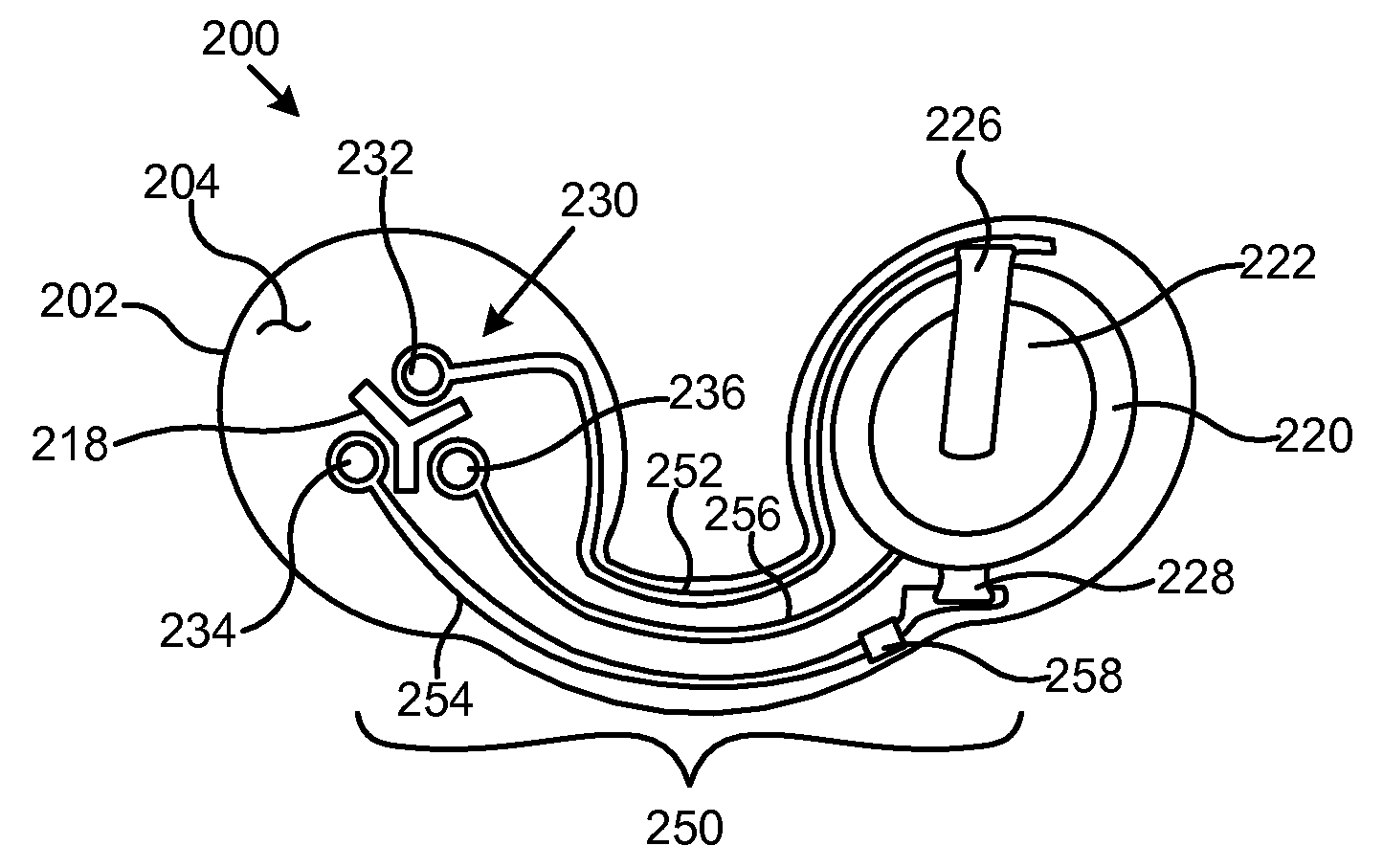 System for transmitting electrical current to a bodily tissue