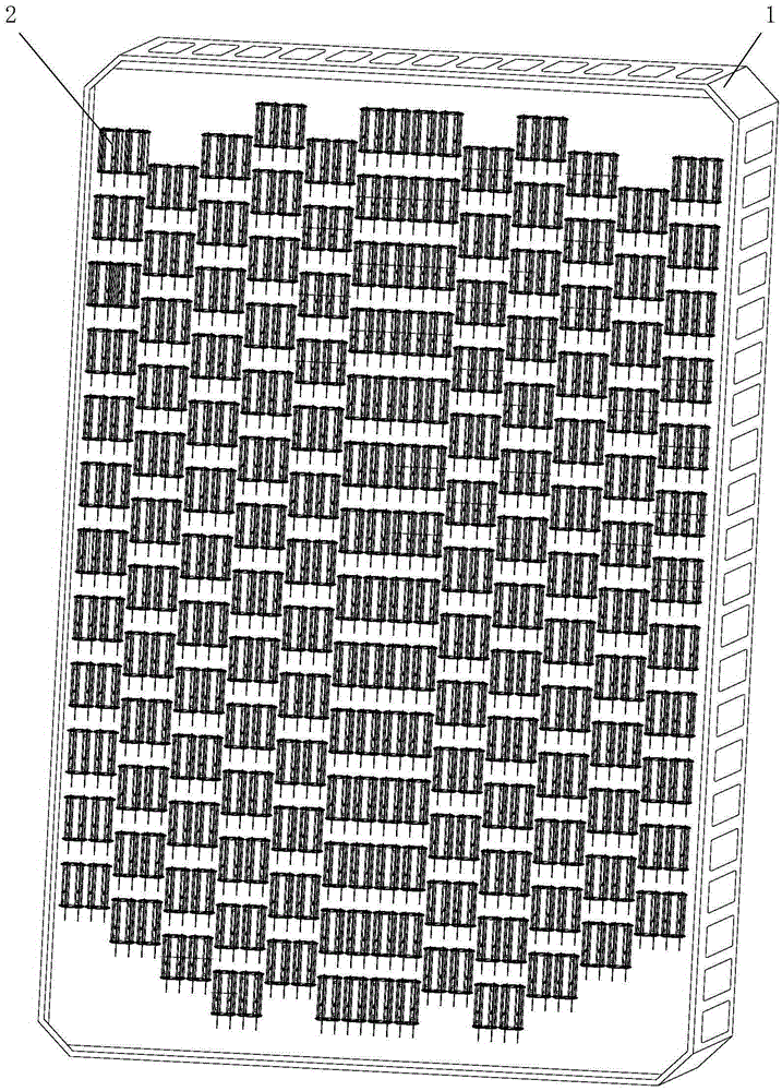 Large-scale active phased array radar integrated structure