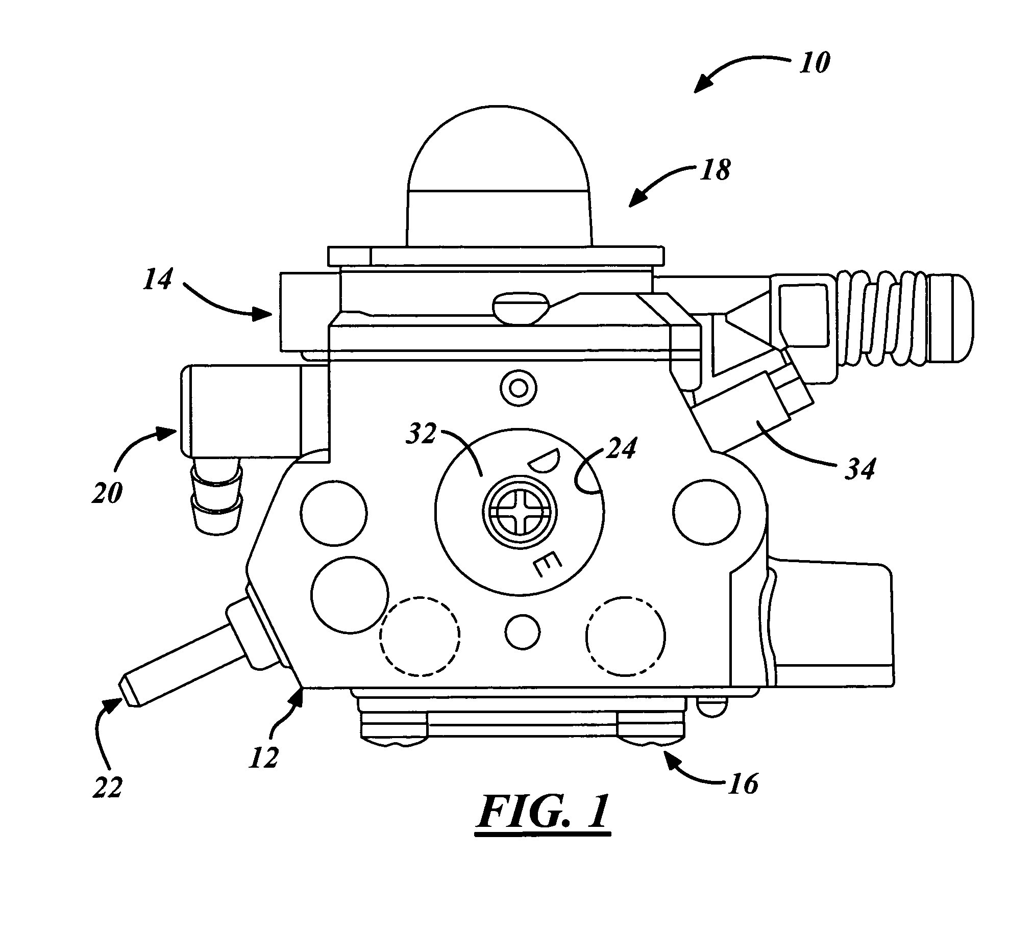 Auxiliary fuel and air supply in a carburetor