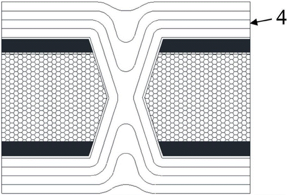 Sandwich structure for ultrathin laminated board processing and laminated board manufacturing method