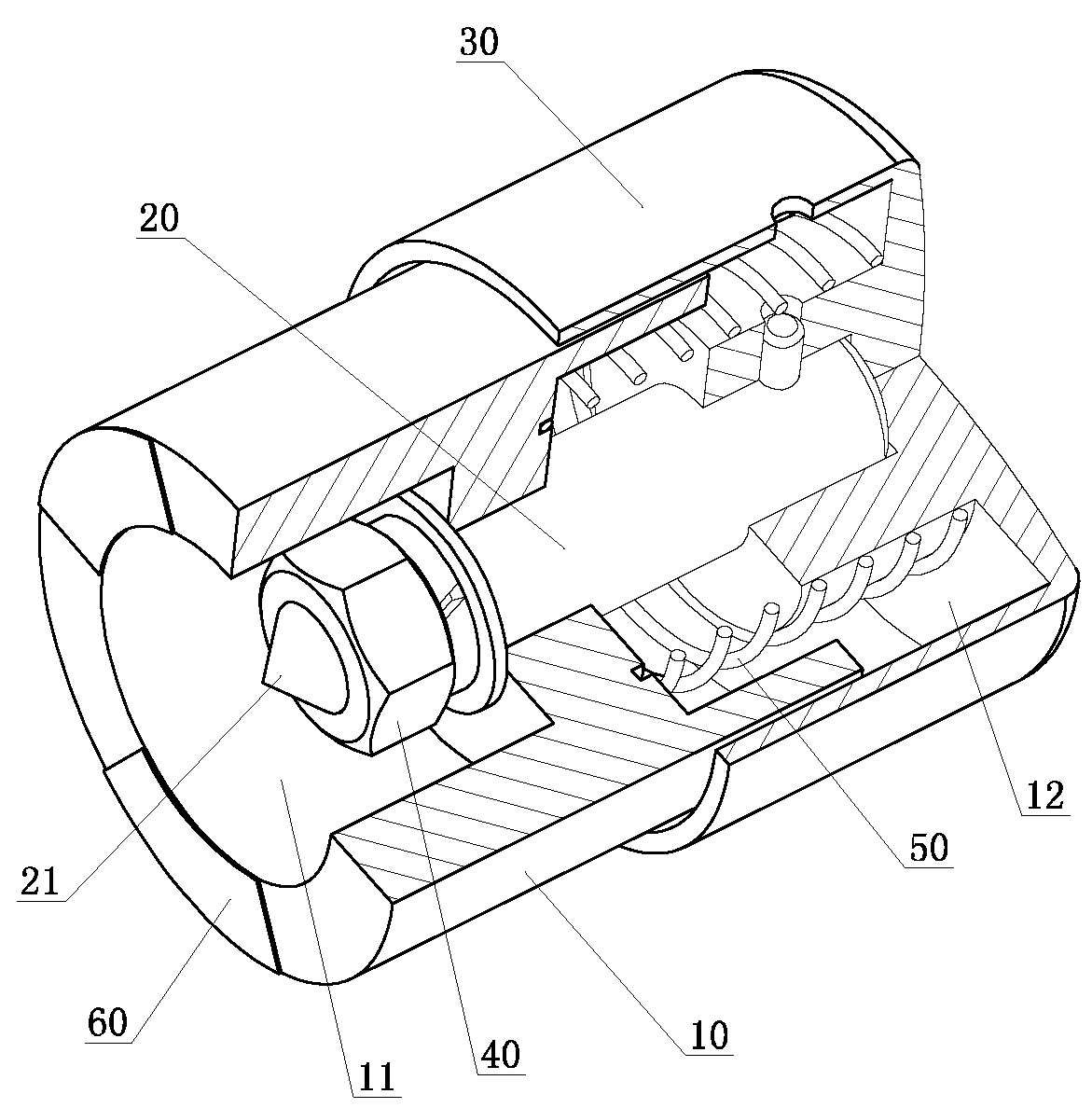 Car safety hammer with prestressing force