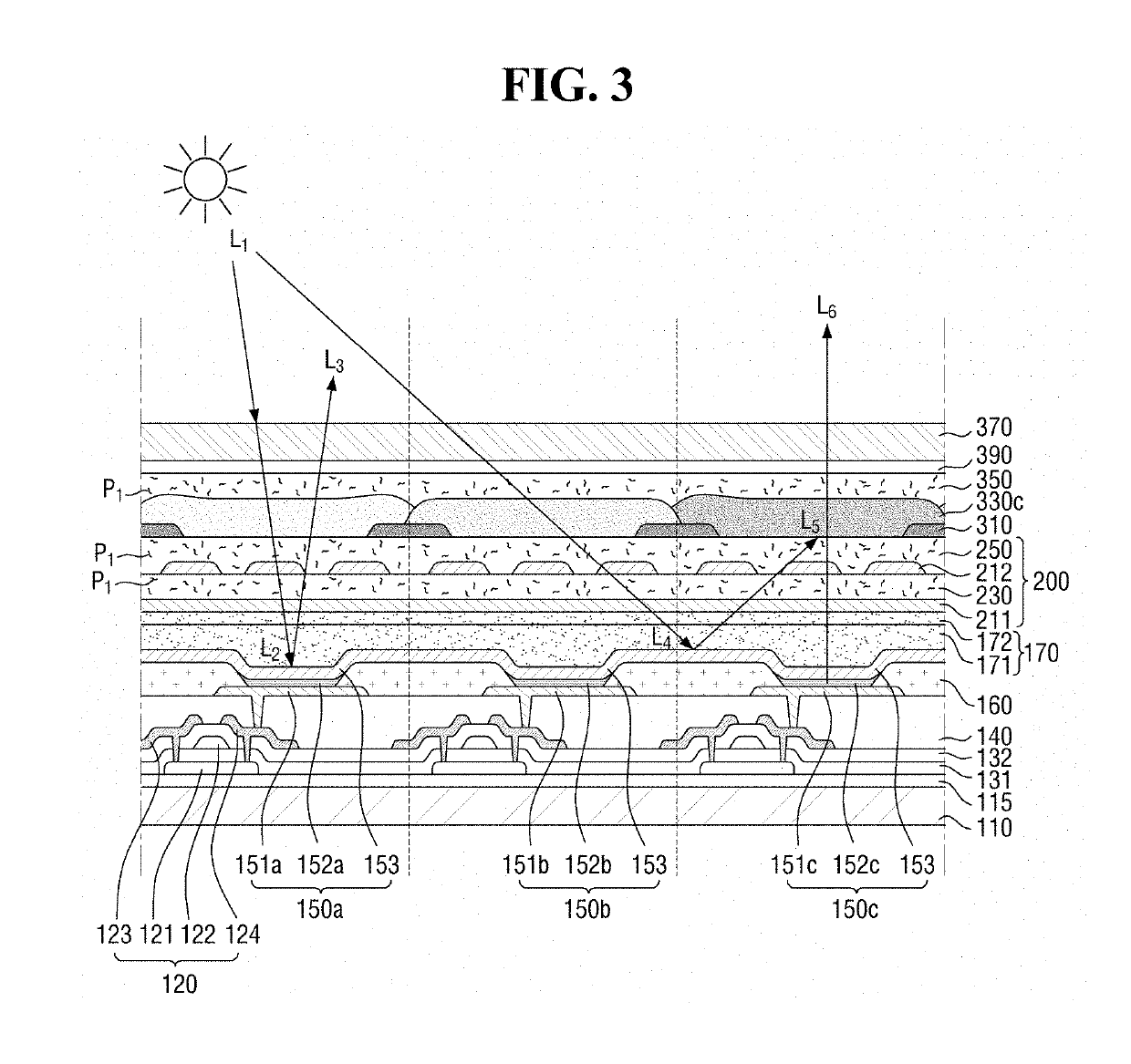 Display device including organic layer including pigment or dye and method of manufacturing thereof