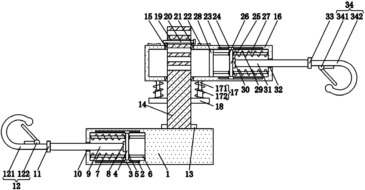 A traffic mechanical traction device with automatic adjustment function