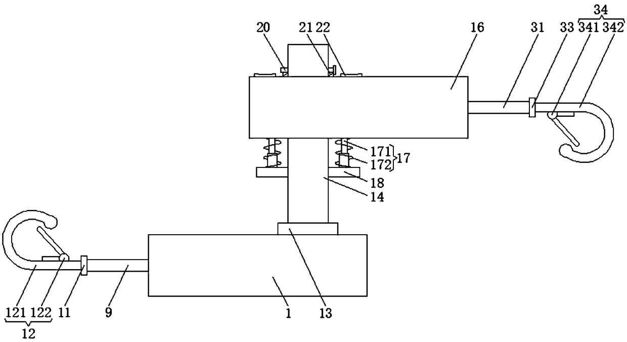 A traffic mechanical traction device with automatic adjustment function