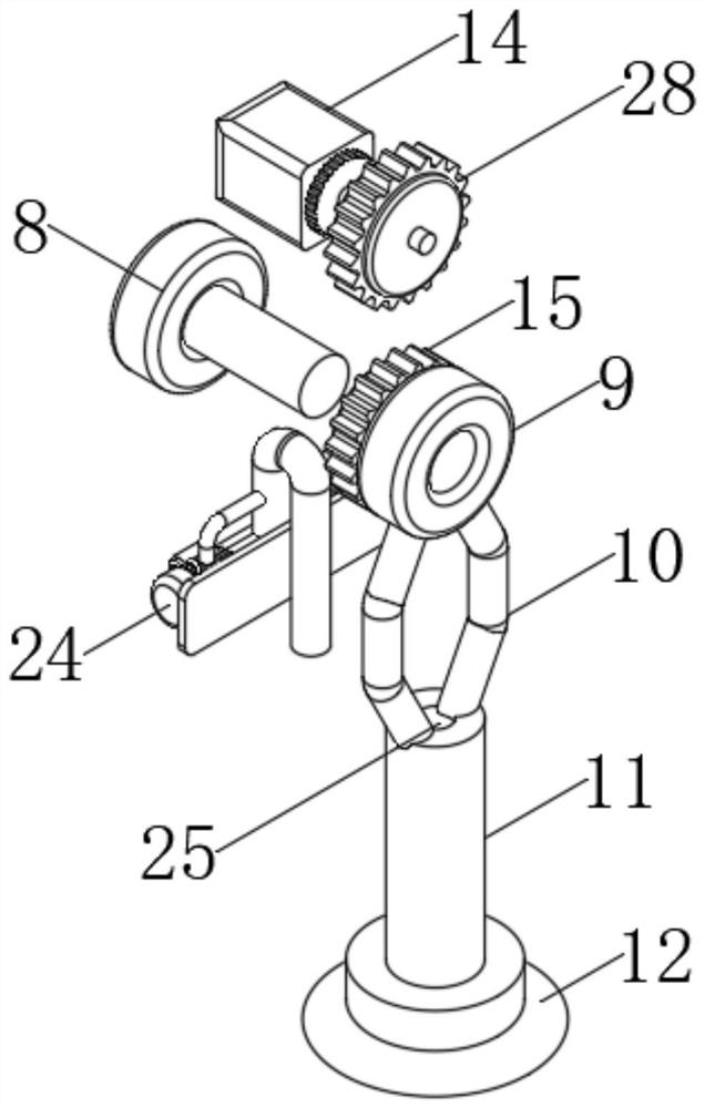 Wearable anti-toppling walking aid for shoulder joint rehabilitation training for orthopedic surgery