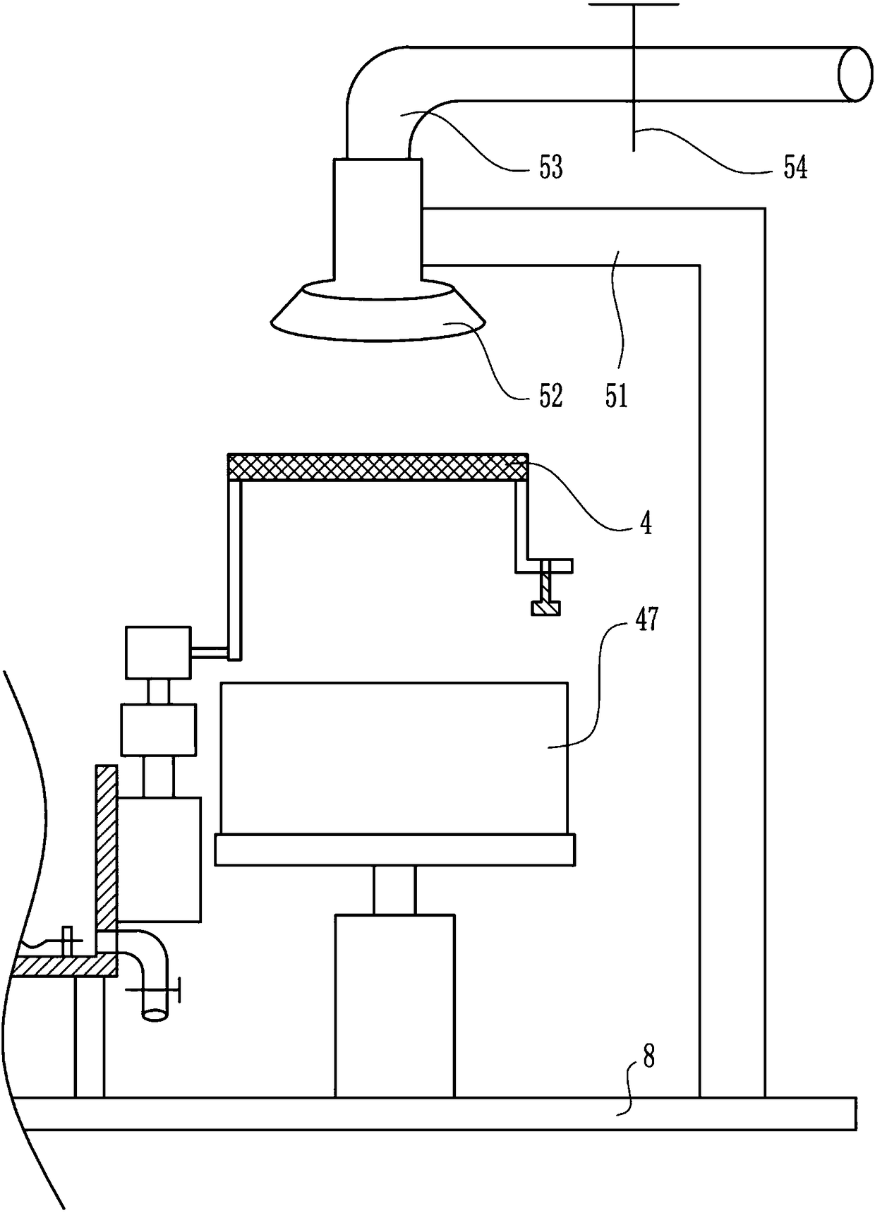 Conveniently-cleaned recovery treatment apparatus for rare earth waste liquid