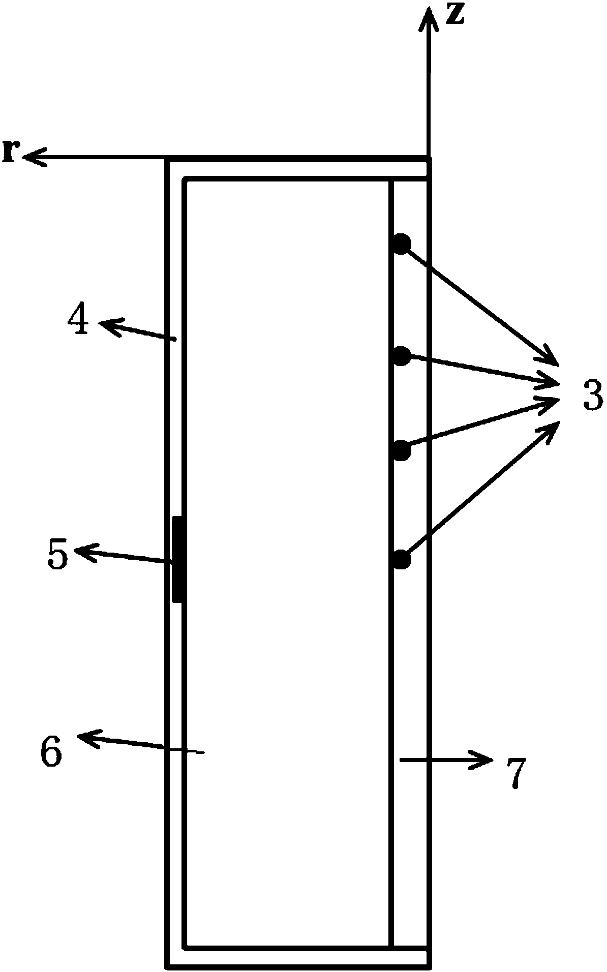 Method for carrying out in-situ solution on thermophysical parameters of cylindrical winding type lithium ion batteries