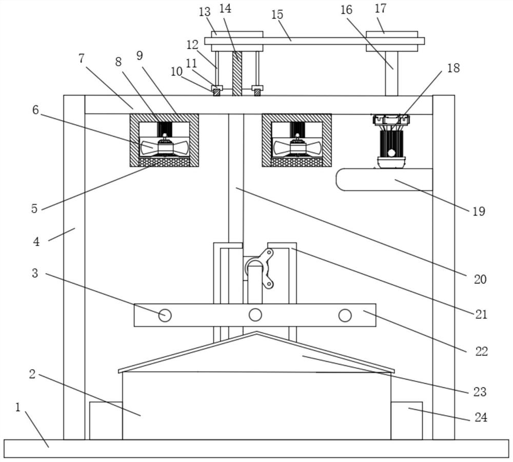 Motor rotor paint dipping device and using method thereof