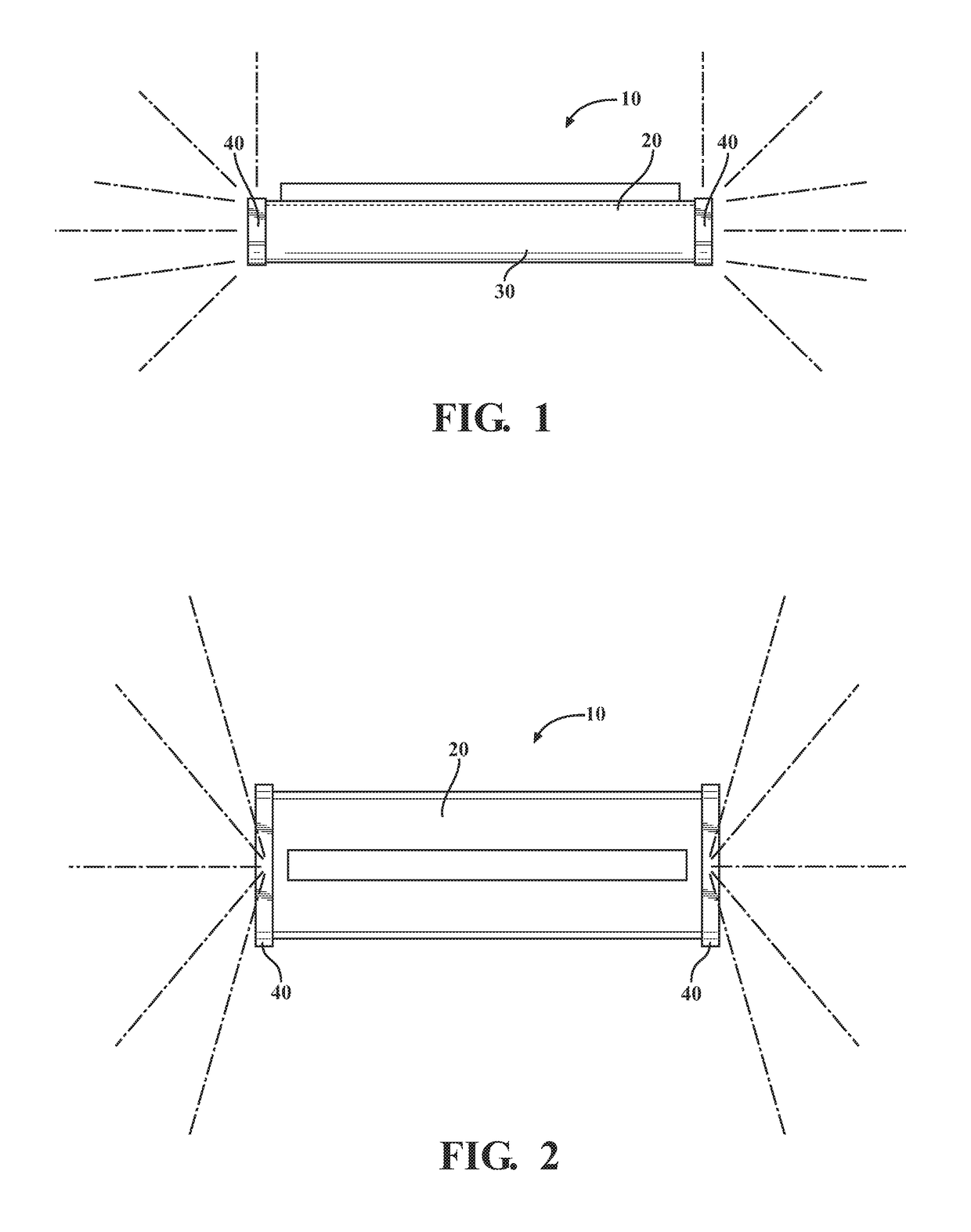 Translucent end cap for luminaire