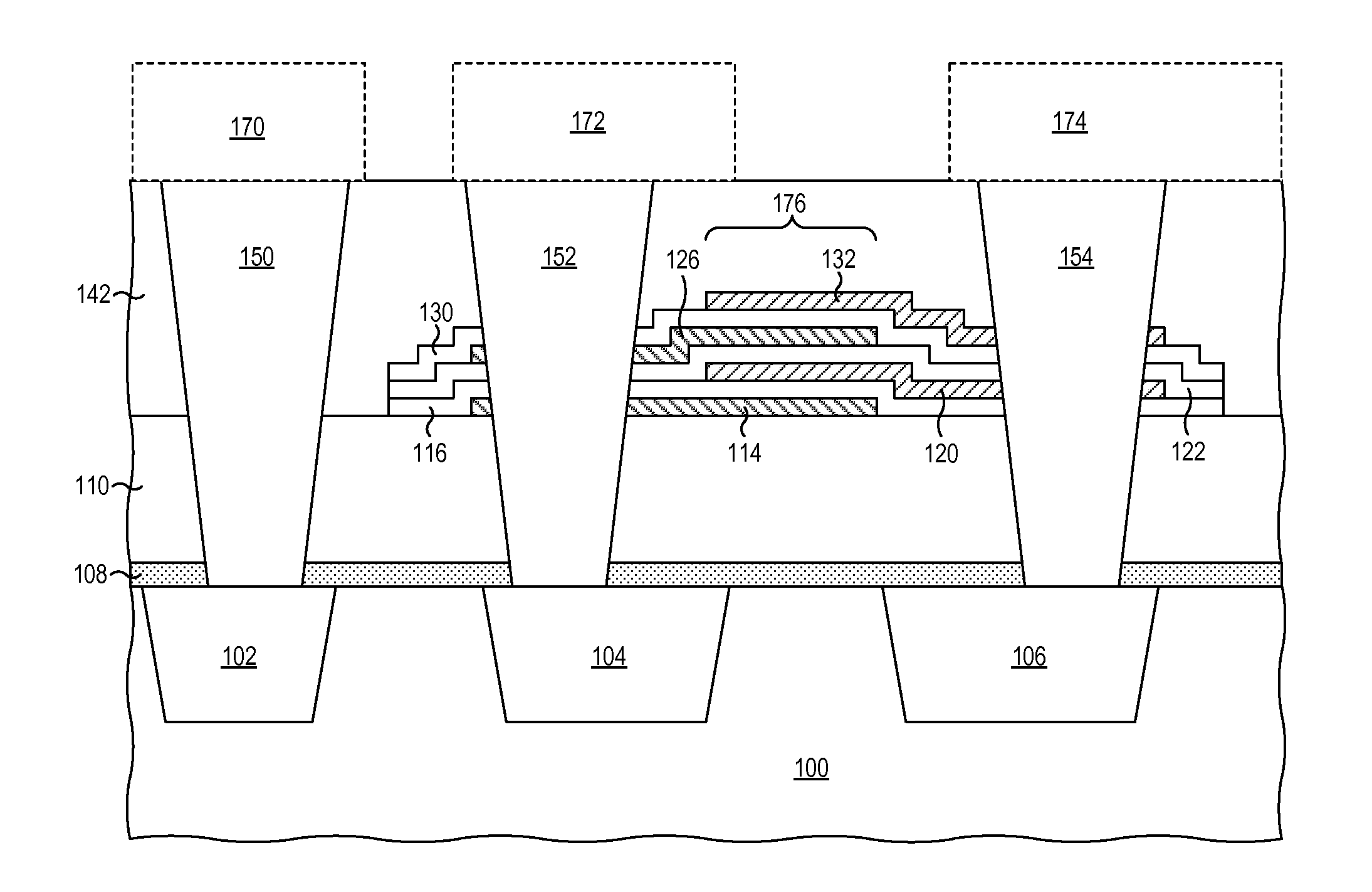 High-density stacked planar metal-insulator-metal capacitor structure and method for manufacturing same