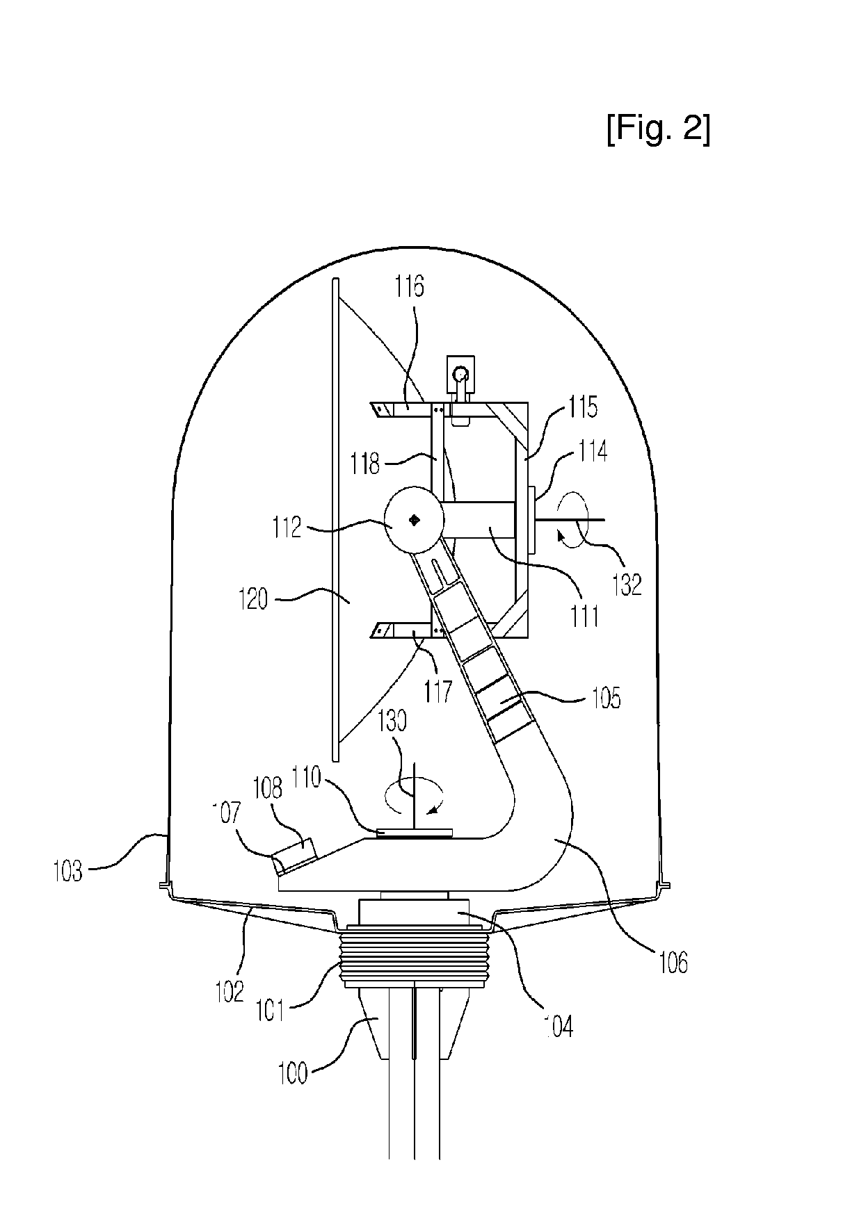 Pedestal Apparatus and Satellite Tracking Antenna Having the Same