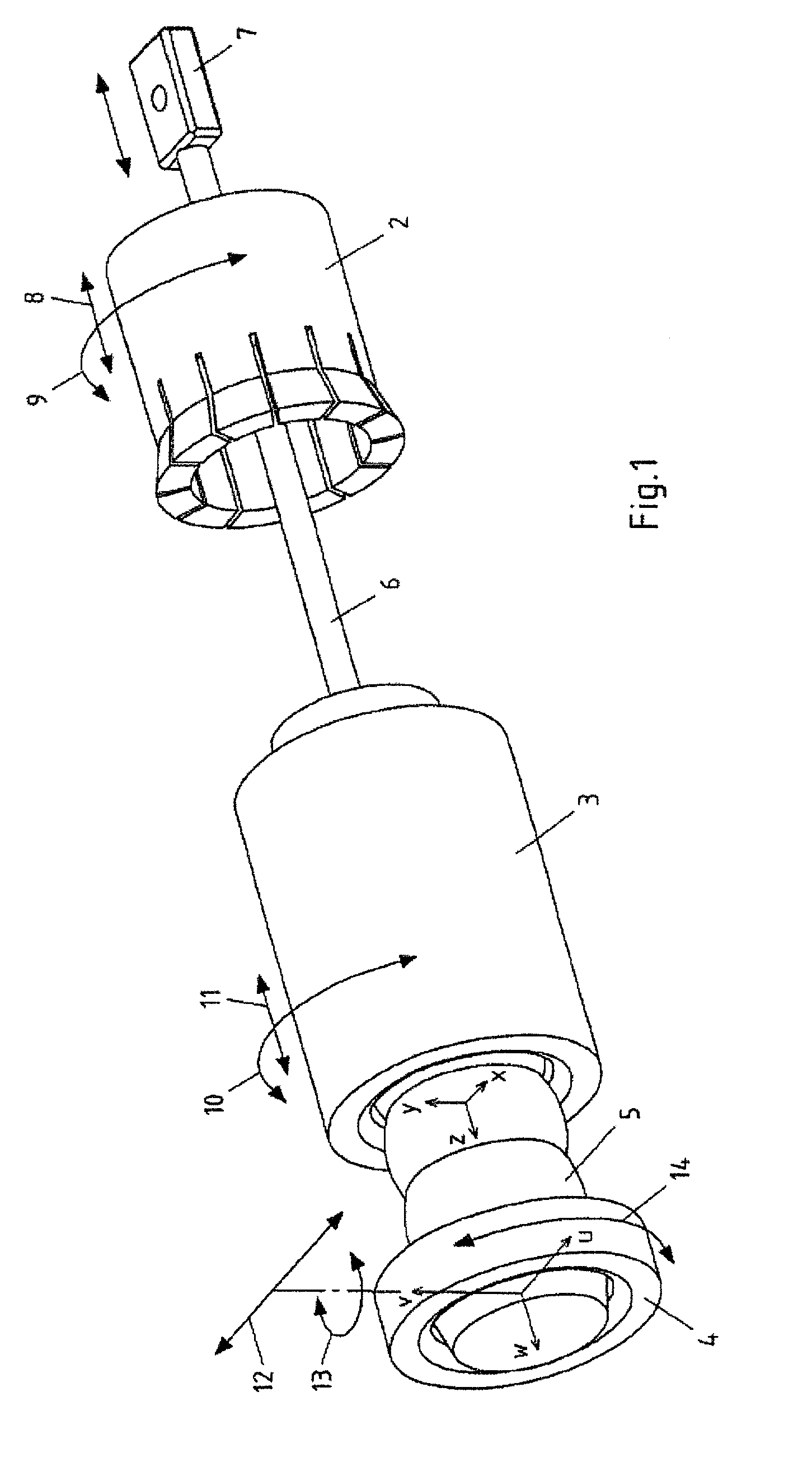 Device for the free forming and bending of longitudinal profiles, particularly pipes, and a combined device for free forming and bending as well as draw-bending longitudinal profiles, particularly pipes