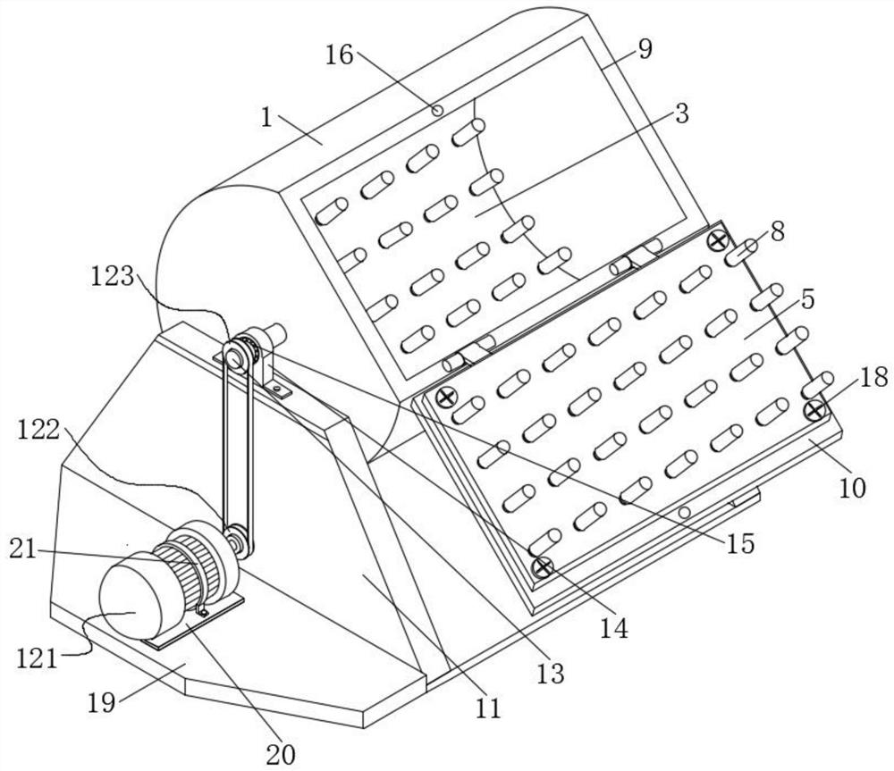 Steel plate slag removal equipment