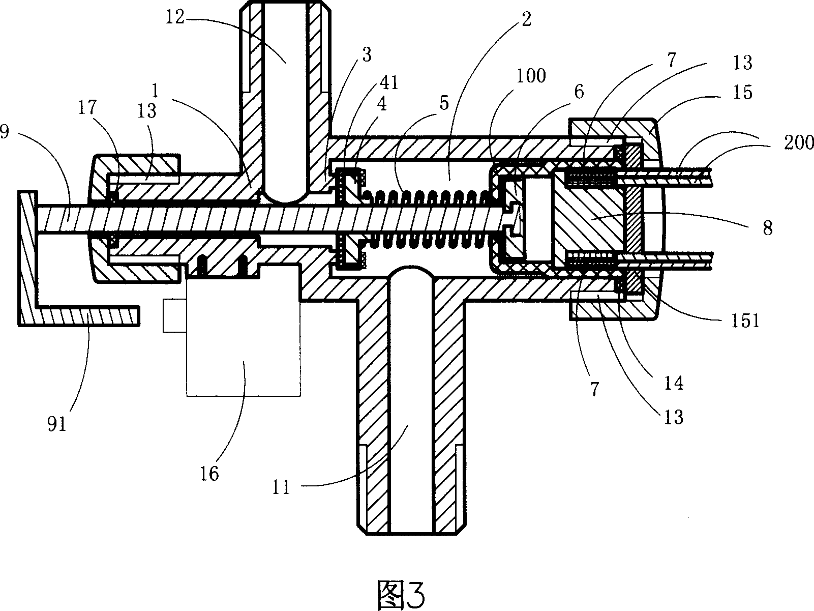 Bi service electromagnetic valve