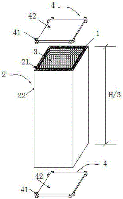 Explosionproof energy-consumption lightweight steel construction column