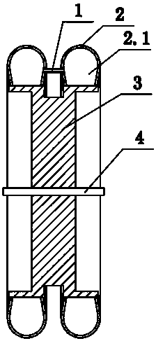 Easy-to-turn tire structure and self-balancing vehicle