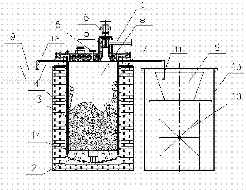 Double-magnesium chloride pipe reactor for production of sponge titanium and production method of sponge titanium