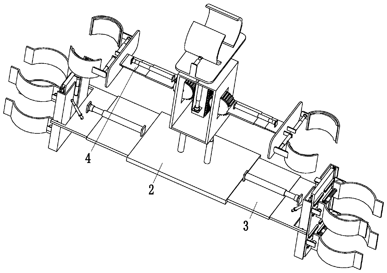 An agricultural plastic film greenhouse automatic installation robot