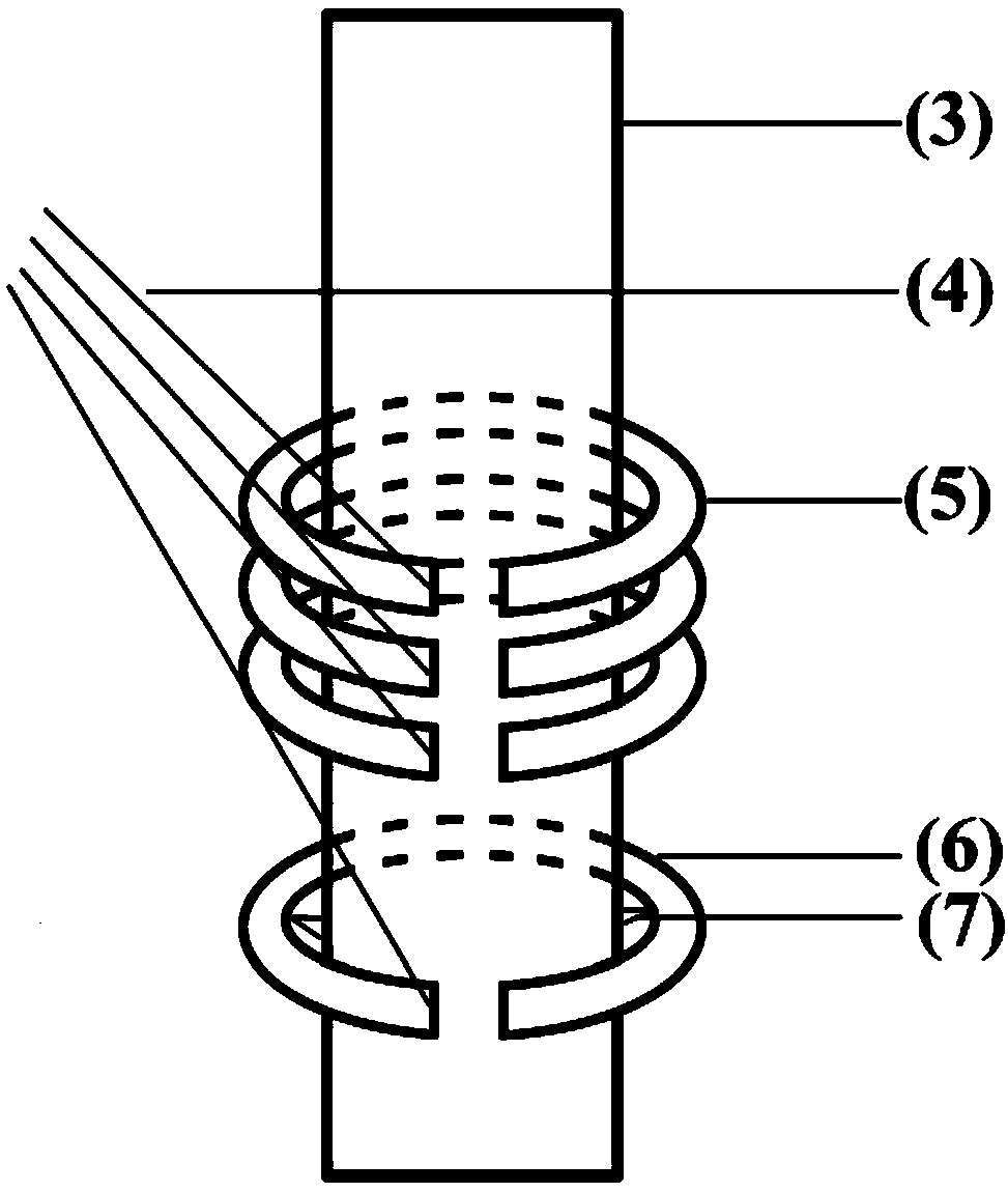 Antifouling device based on platform steel pile ring type electrolytic antifouling electrode and its realization method