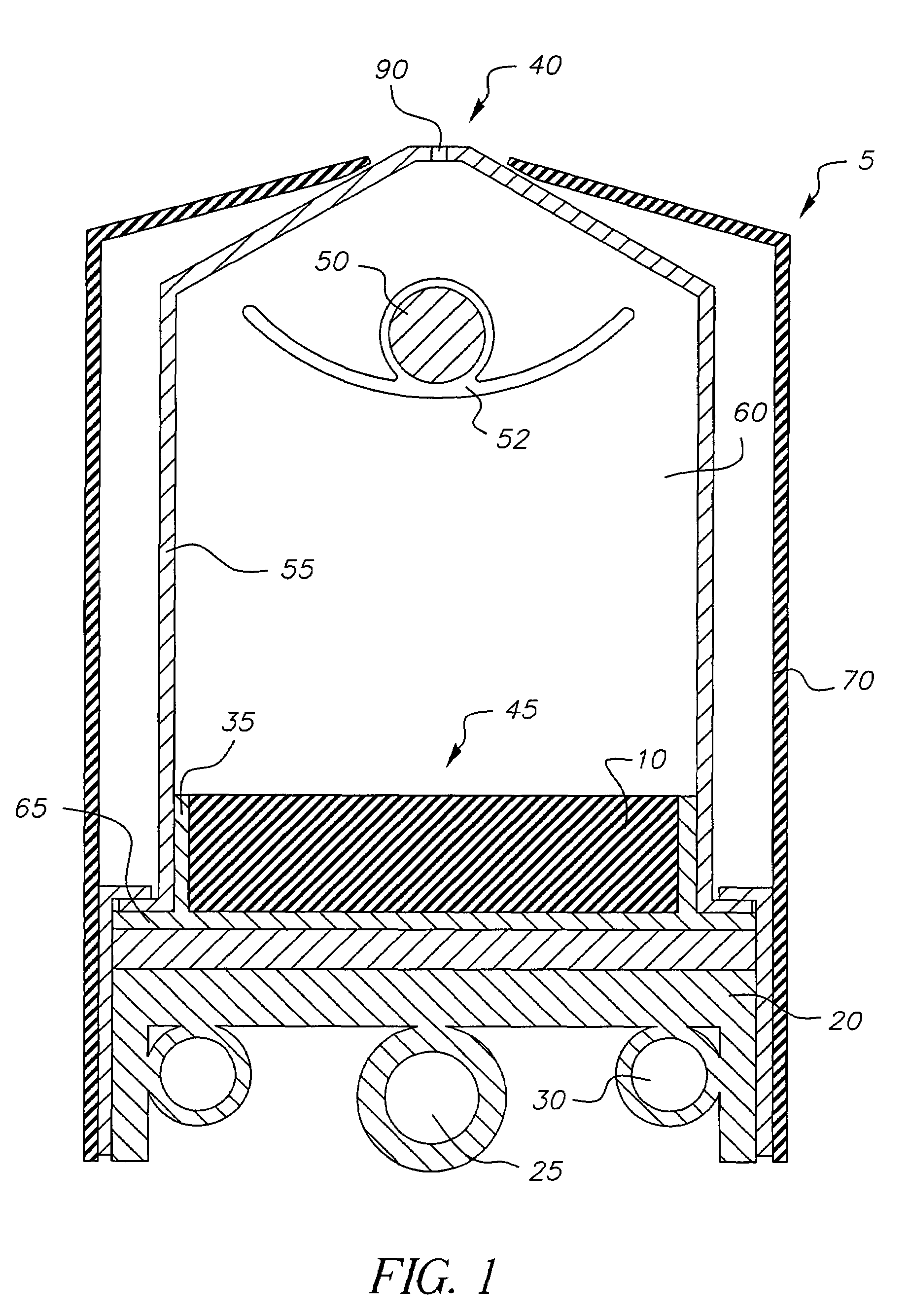 Method for coating an organic layer onto a substrate in a vacuum chamber